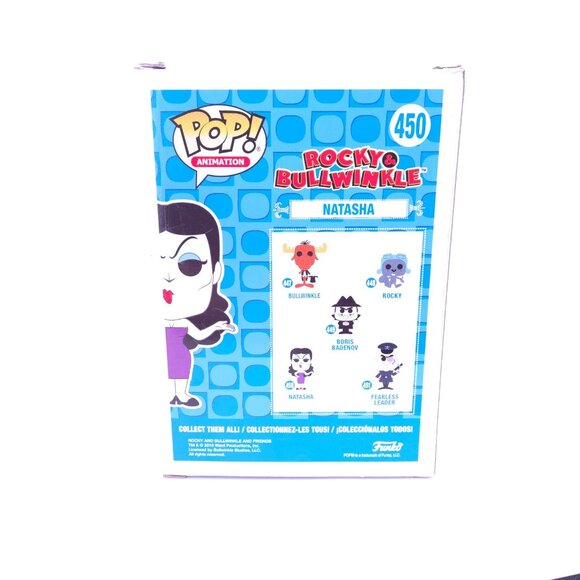 Funko Pop Natasha 450 Rocky & Bullwinkle Vinyl Figure Animation New w/ Protector - Picture 7 of 11
